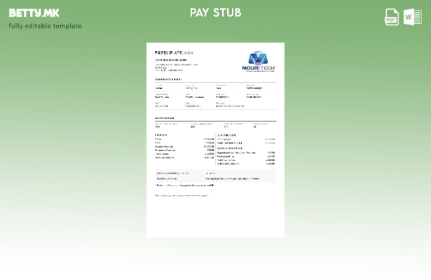 Модерен стил на Mouri Tech шаблон за уплатница